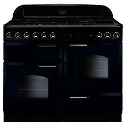 Rangemaster Classic 110 Dual Fuel Range Cooker Regal Blue